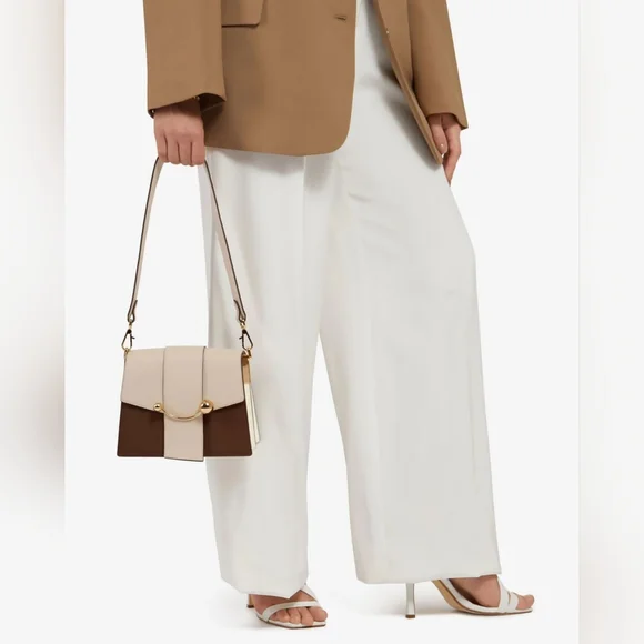 Strathberry Brown and Cream Shoulder Bag - Picture 12 of 12